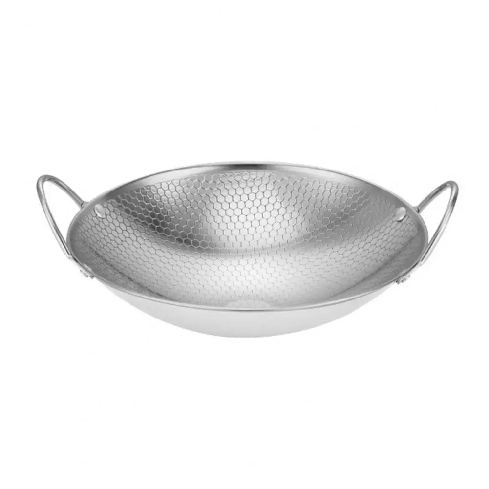 

Honeycomb Design Pot Stainless Steel Honey Skillet Durable Stainless Steel Honeycomb Skillet with Non-stick Surface for Stir-fry
