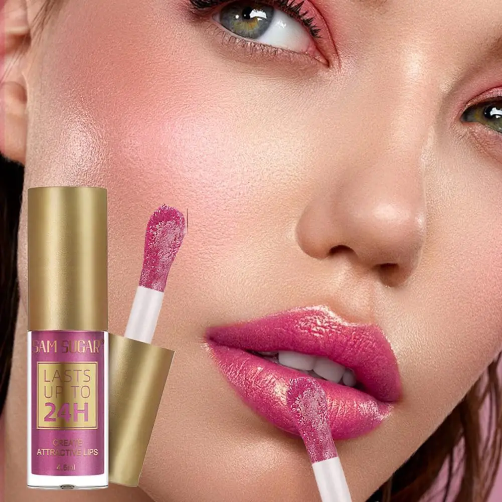 ลิปกลอส 6 สีแวววาว - ลิควิดกันน้ําติดทนนาน ชุดลิปกลอสลิปกลอสสีสําหรับเวทีและการแต่งหน้ารายวัน