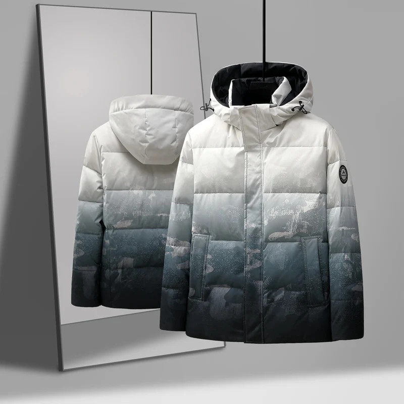 Winter Outdoor Hiking Camping Trend Gradient Down Jacket High-quality Comfortable Versatile Windproof Breathable and Warm Jacket