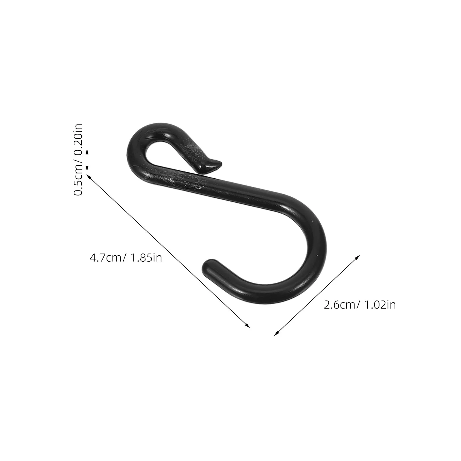 10pcs Barrier Chain Connector S Hooks 6Mm Plastic Road Cone Connectors For Construction Traffic Control Driveway