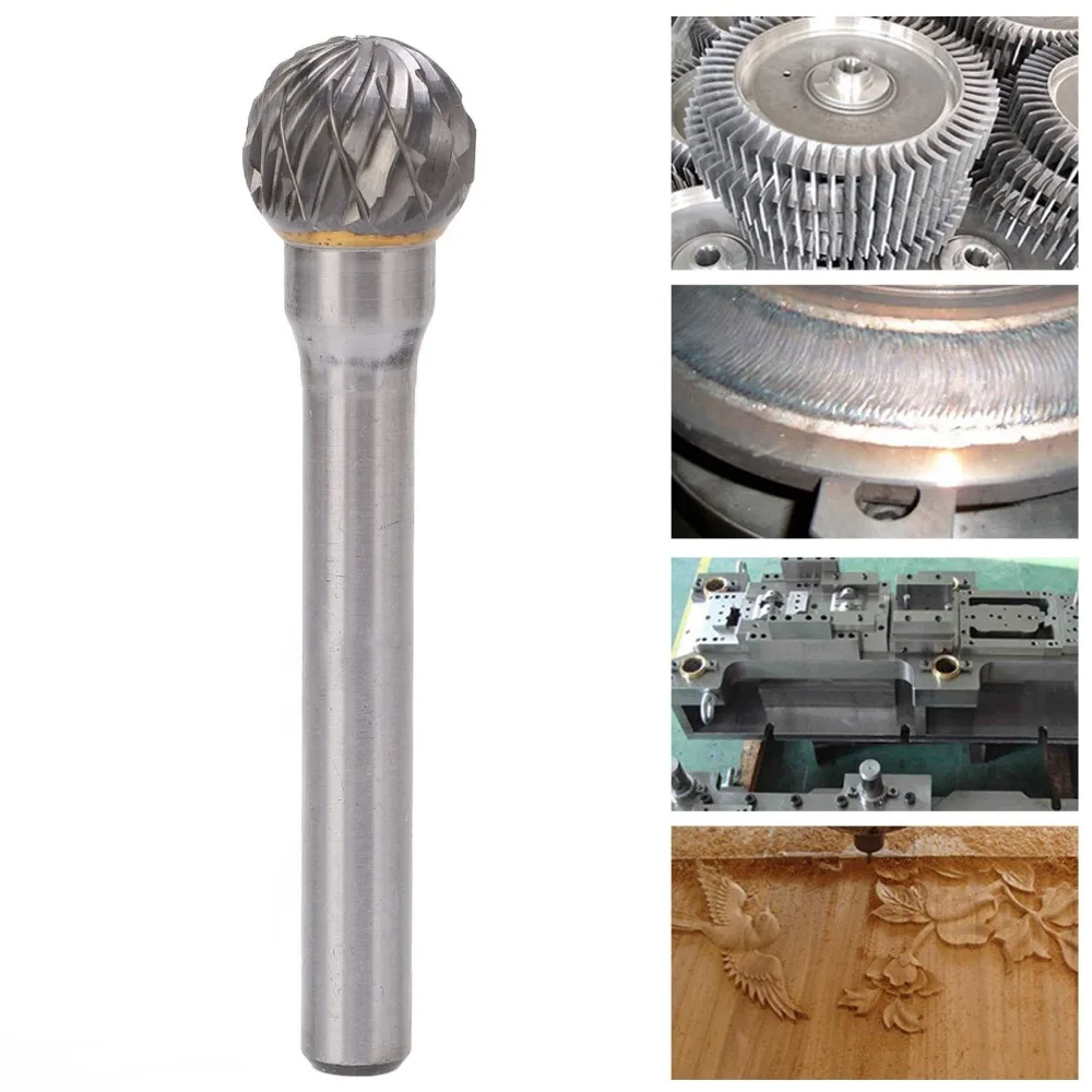 Alloy Steel Rotary Burr Bit Wear-Proof Double Cut Carbide Burr File Universal Die Grinder Burr Bits Chassis Metal Polishing