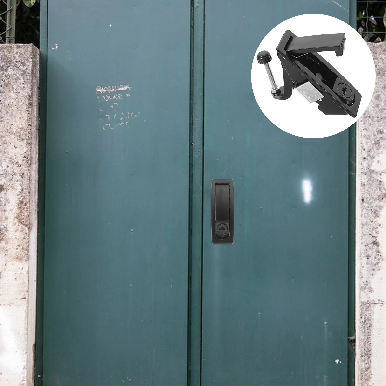 

1Set Electric Cabinet Door Lock Flat Bounce Design for Electrical Panel Safety Reliable Alloy Cabinet Machine Lock