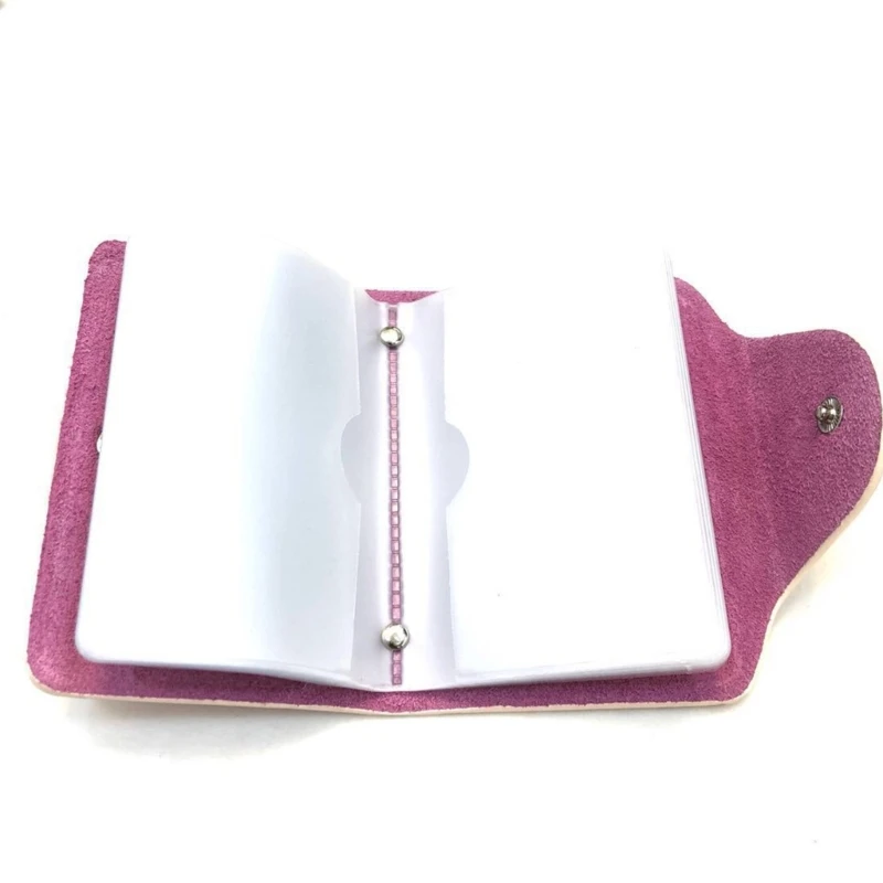 Stylish Leather Card Holder Wallet Card Storage Perfect for Women