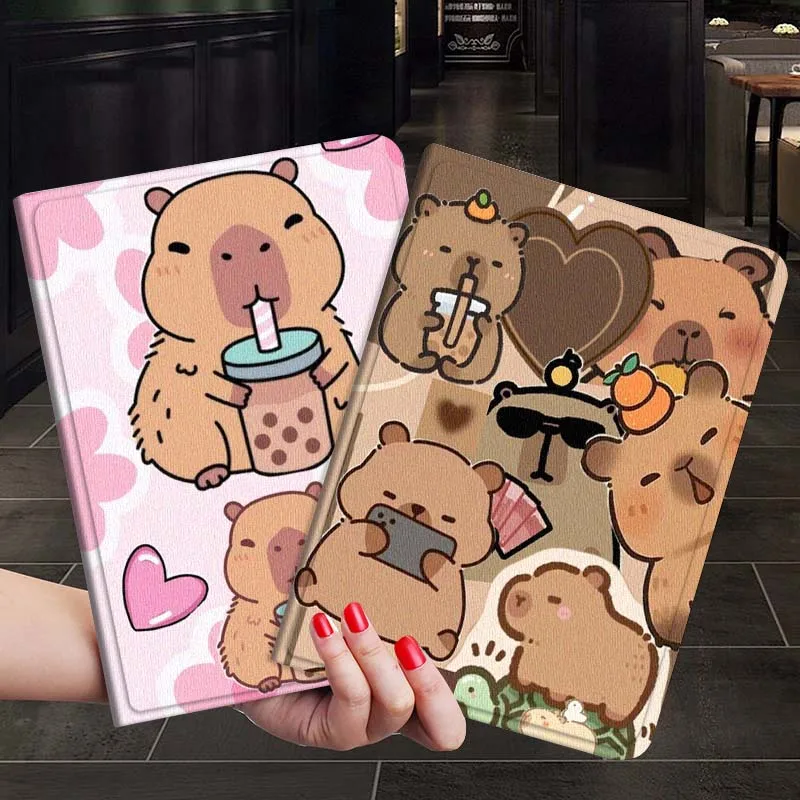 

Милый мультяшный чехол с капибарой для планшетов Xiaoxin Lenovo Tab P12 Extreme Legion Y900 Idea Pro GT 12.1 2025, складной, подарок