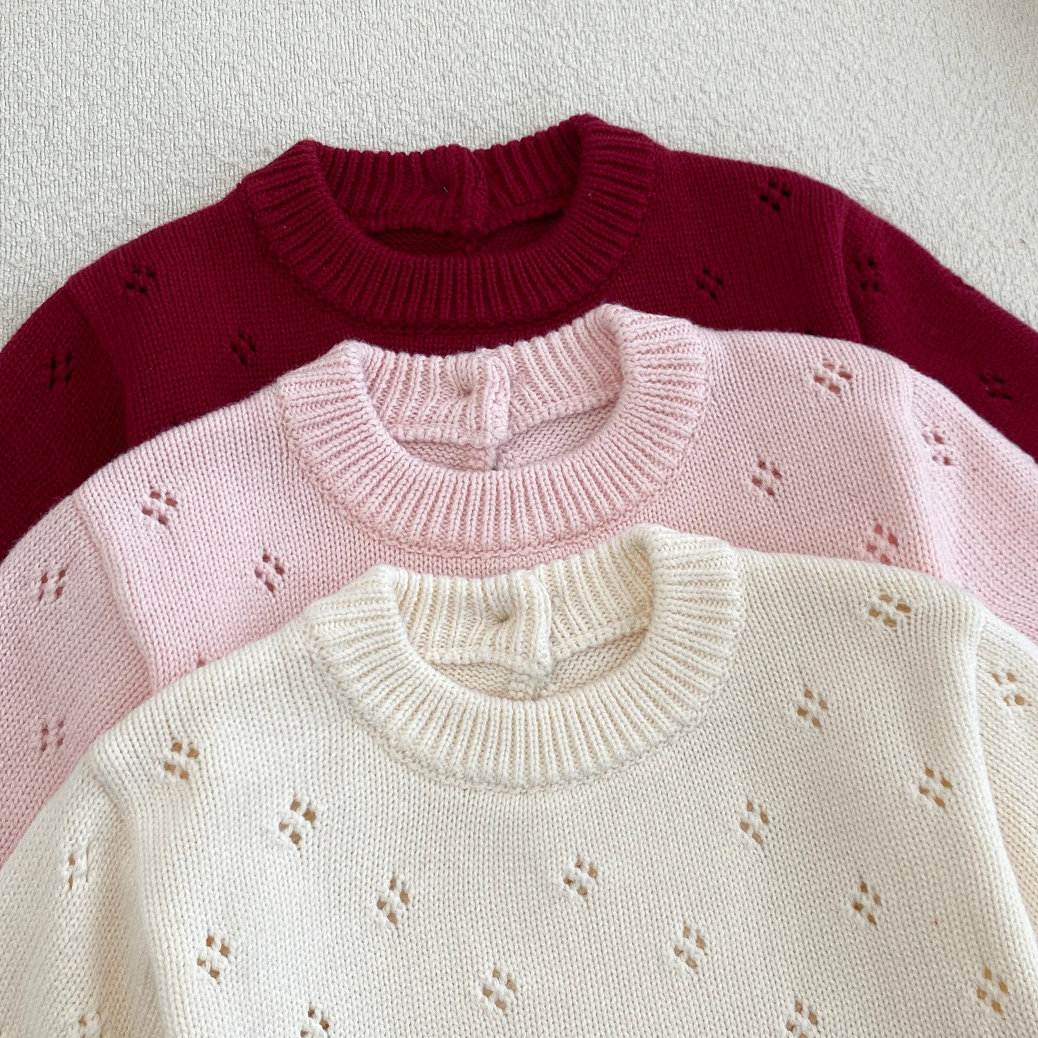 0-24M Newborn Baby Girl Romper Autumn Winter Warm Kint Clothes Long Sleeve Sweater Thick Bodysuit Cute Sweet Outfit