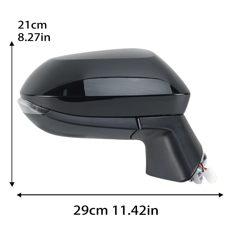 6 Pins Side Mirror Assembly For Toyota Corolla E21 E210 2019-2024 Black With Turn Signal Light Door Wing Mirror Car Accessories