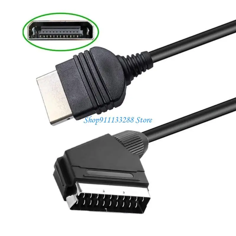 G88D Heavy Duty RGBs SCART Cord For Consoles First Model 1.8 Meter Flexible PVC Material