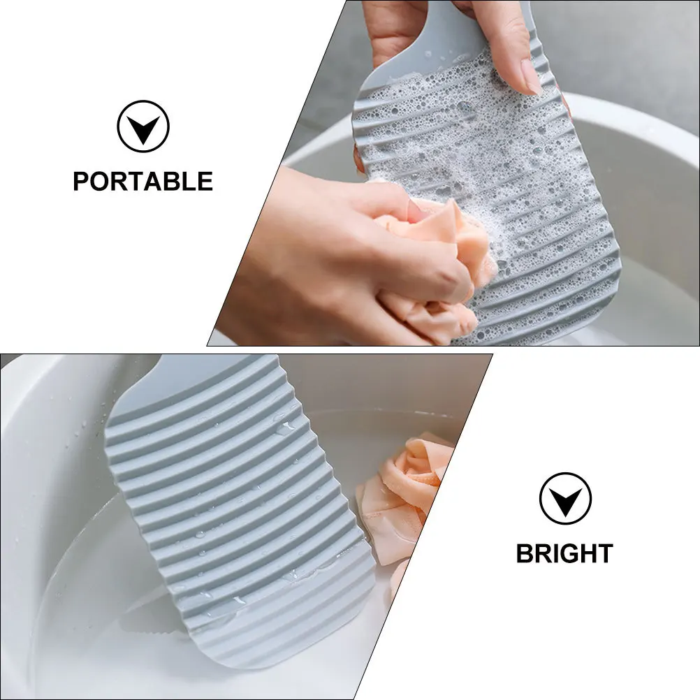 

2pcs Bright Color Manual Washing Board For Laundry Underwear Socks Small Clothes Hand Wash Tool Durable Portable Washboard