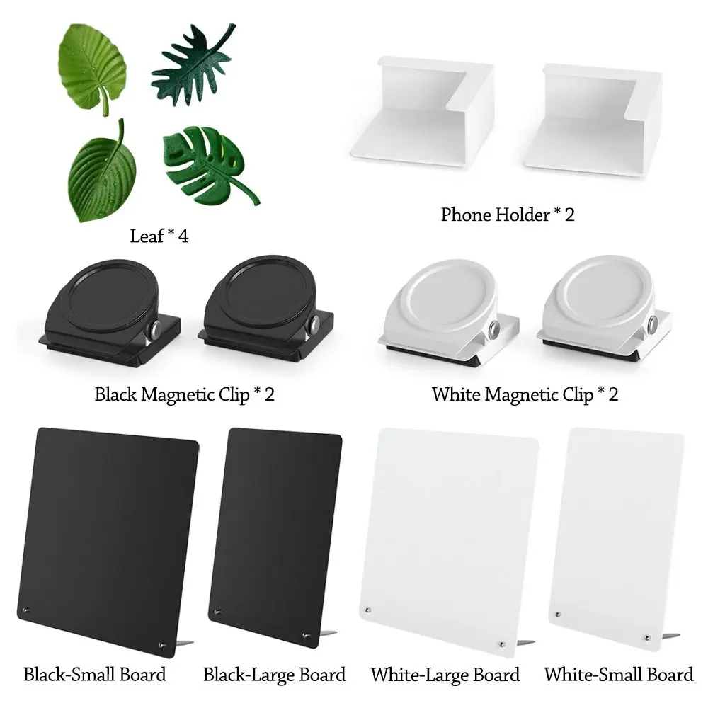 Multifunctional Metal Plate Magnetic Sticker Board Magnetic Clip Movable Note Board Message Reminder Board Home