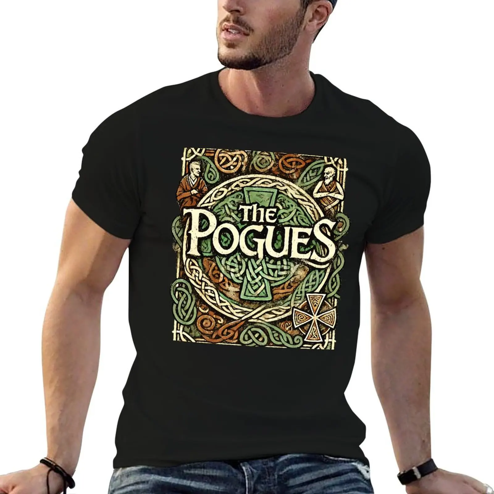 

The Pogues - Celtic Revival Style T-Shirt t shirts for man cotton funny graphic t shirts for man funny t shirts man T-Shirt