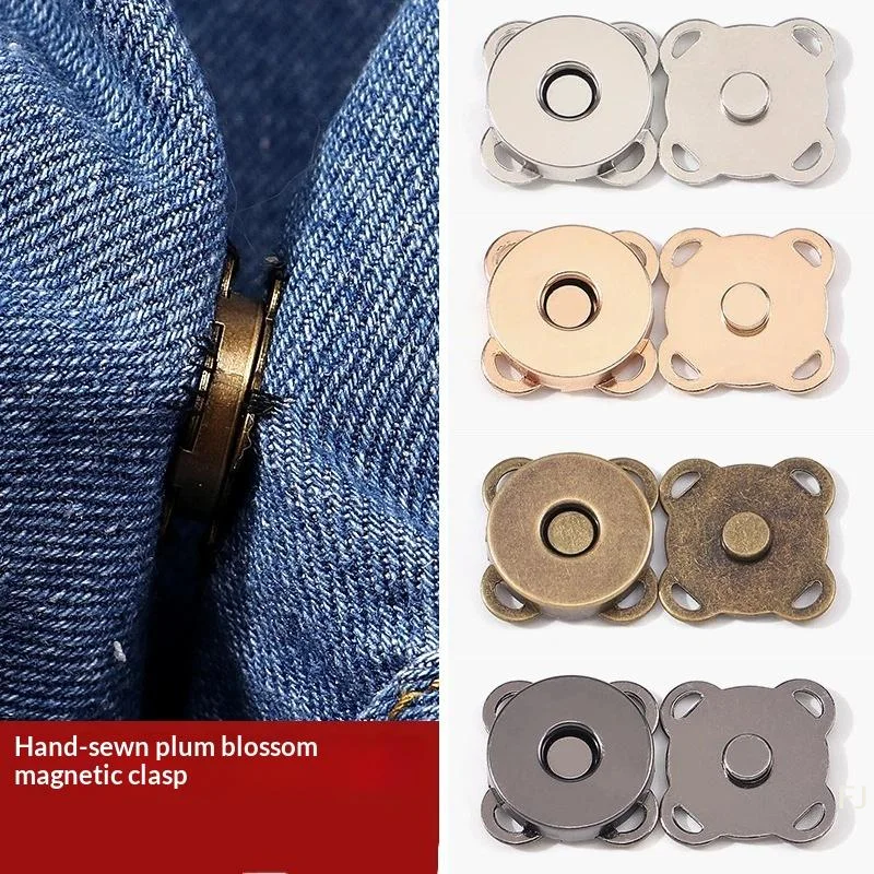 [YU]10 Sets Mini Adsorption Buckle Bags Magnetic Snap Button Fasteners Clasps Buttons Handbag Purse Wallet Craft Bag Parts
