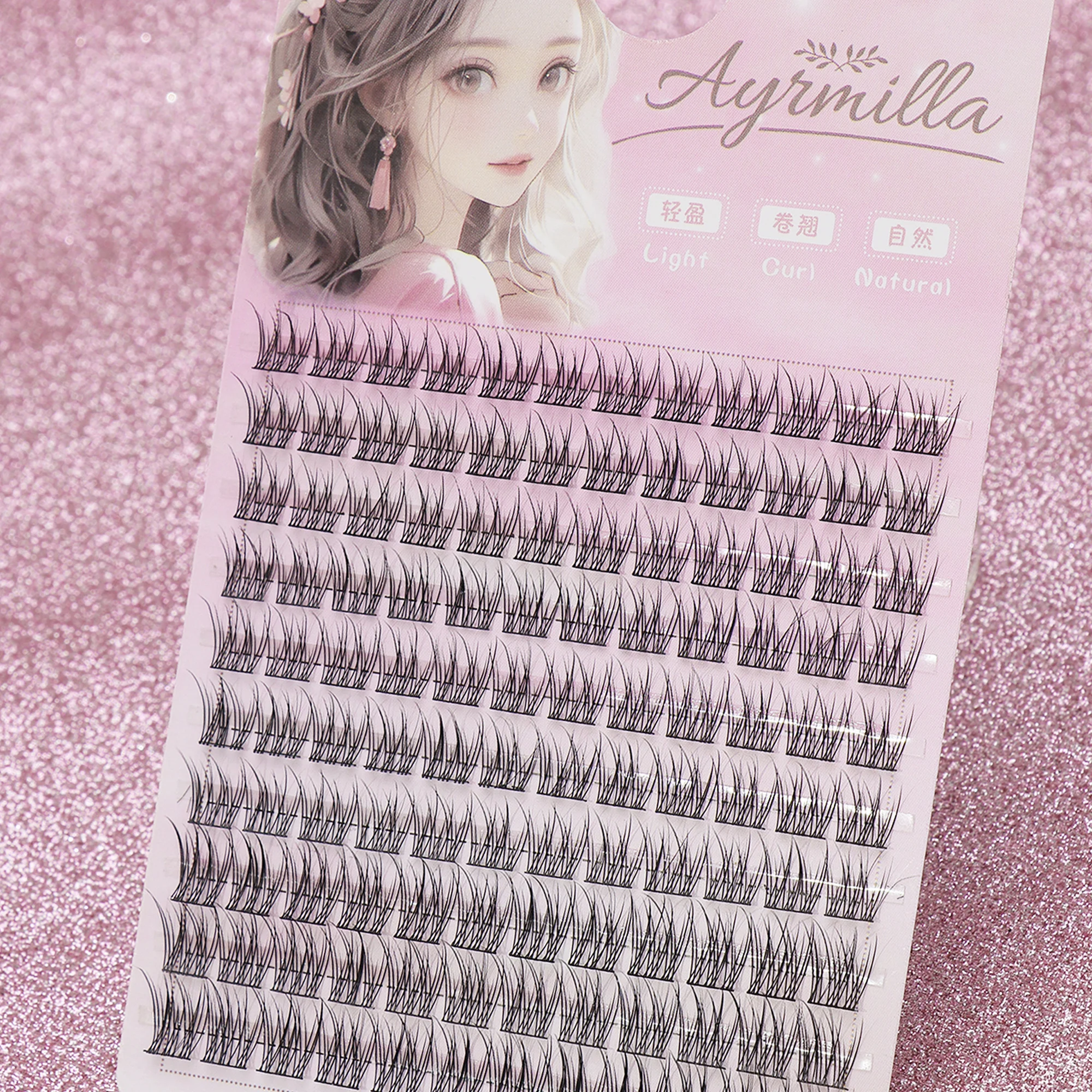 Ciglia finte naturali Cluster singolo Ciglia di visone 3D soffici e morbide Ciglia lunghe riunioni di lavoro quotidiano ciglia finte