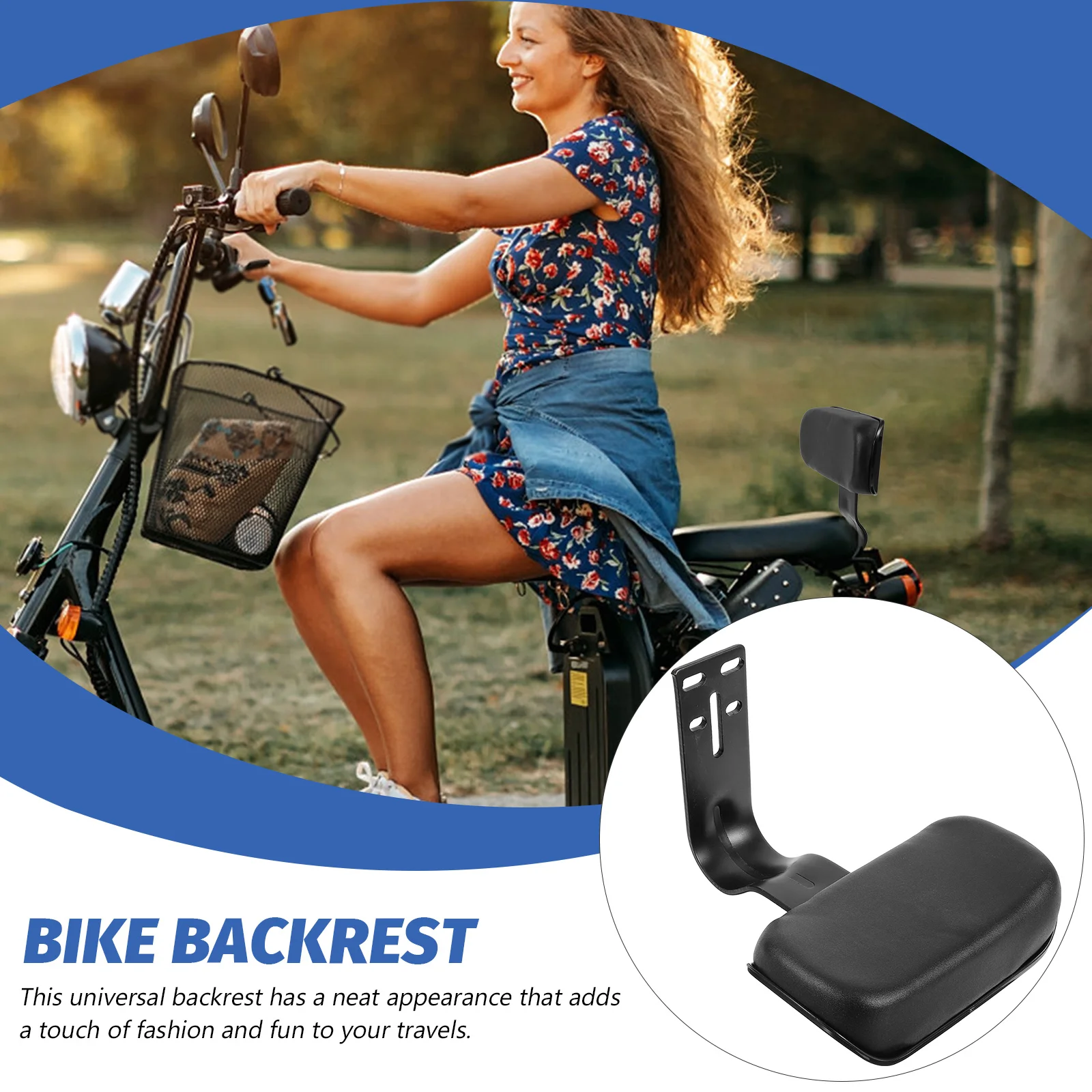 Electric Vehicle Backrest Bike Convenient Rear for Cycling Replacement Cushion Seat Practical Plastic