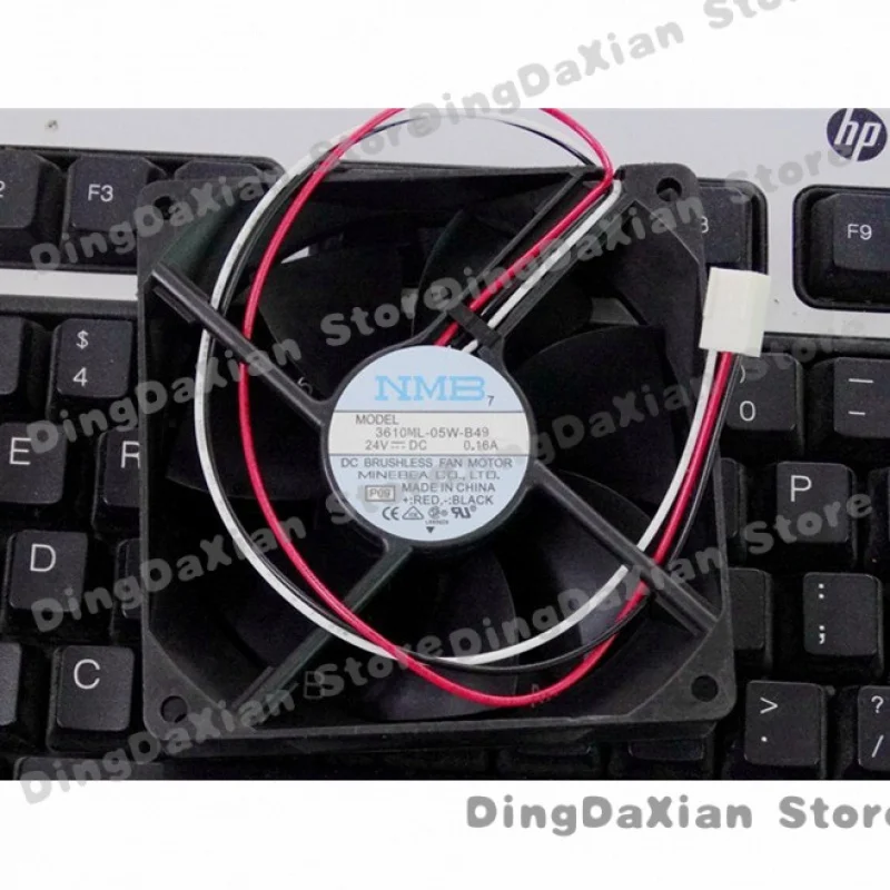 

D 1 шт. для NMB 3610ML-05W-B49 | Вентилятор осевой для корпуса 90×90×25 мм, 24В, 0.16А, 9 см, 3-контактный