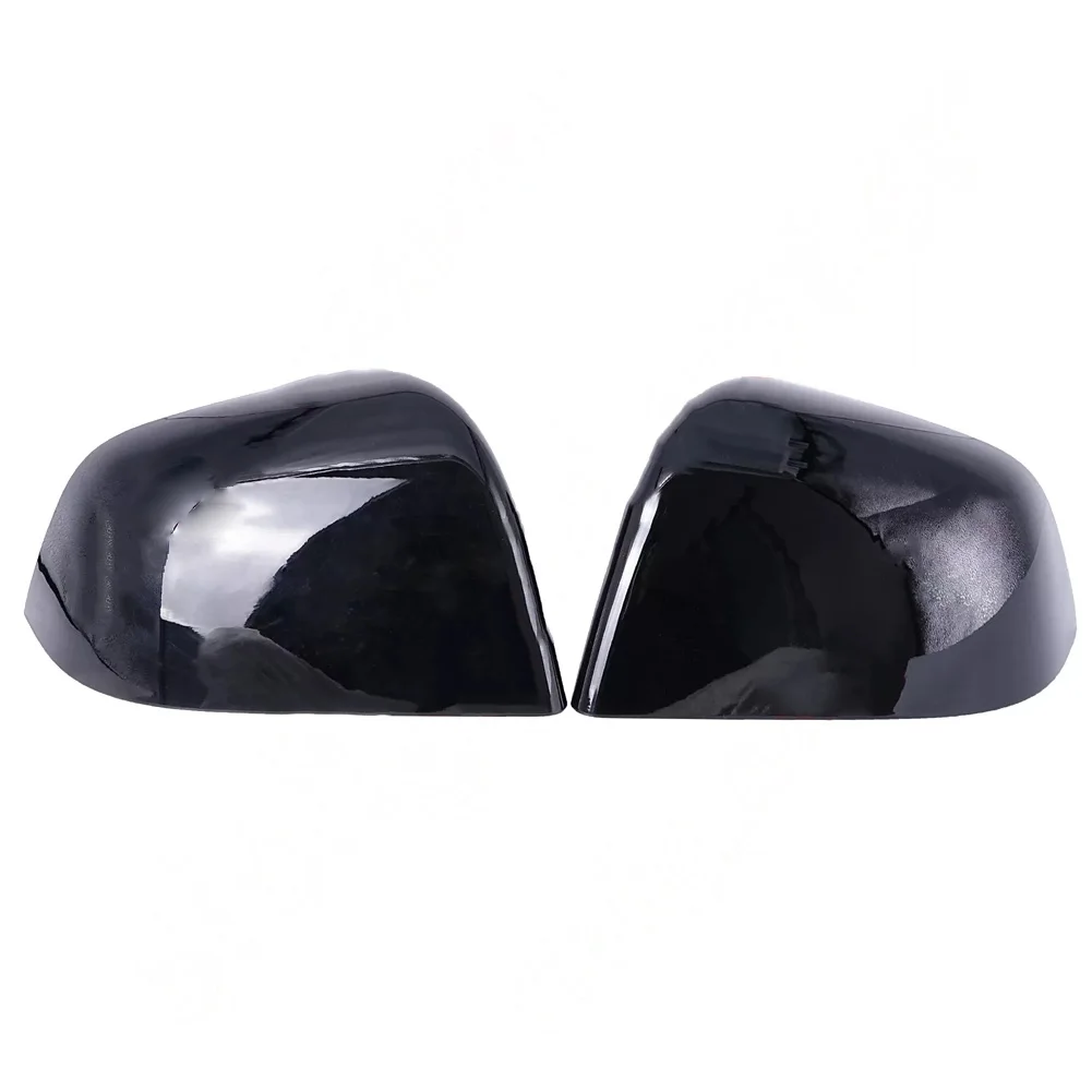 1 Pair Black Car Rear View Side Mirror Cover Cap Skull Cap For Tesla Model Y Rearview Mirror Trim Cap Cover Accessories