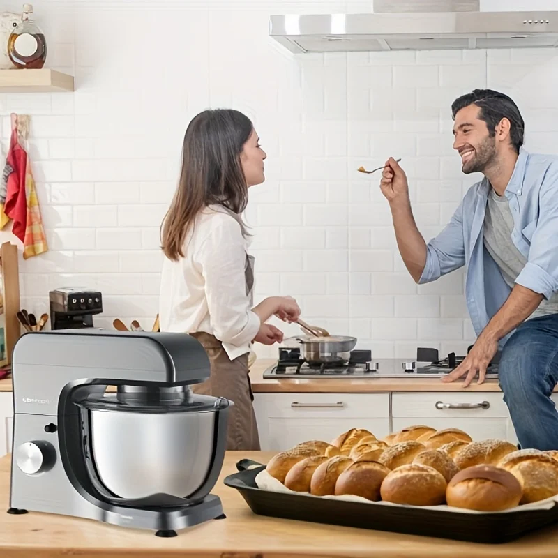 خلاط كهربائي برأس مائل ومحرك 8 سرعات - وعاء عالي التحمل 4.76 كيو تي، محرك 380 وات ونظام إمالة