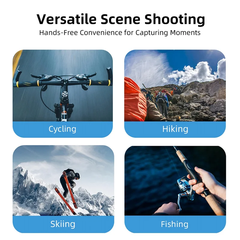 ABDE-Flymile Magnetic Neck Strap Hold Mount For Action 3 Action 2 Pocket 3 Action Chest Magnetic Mount Set