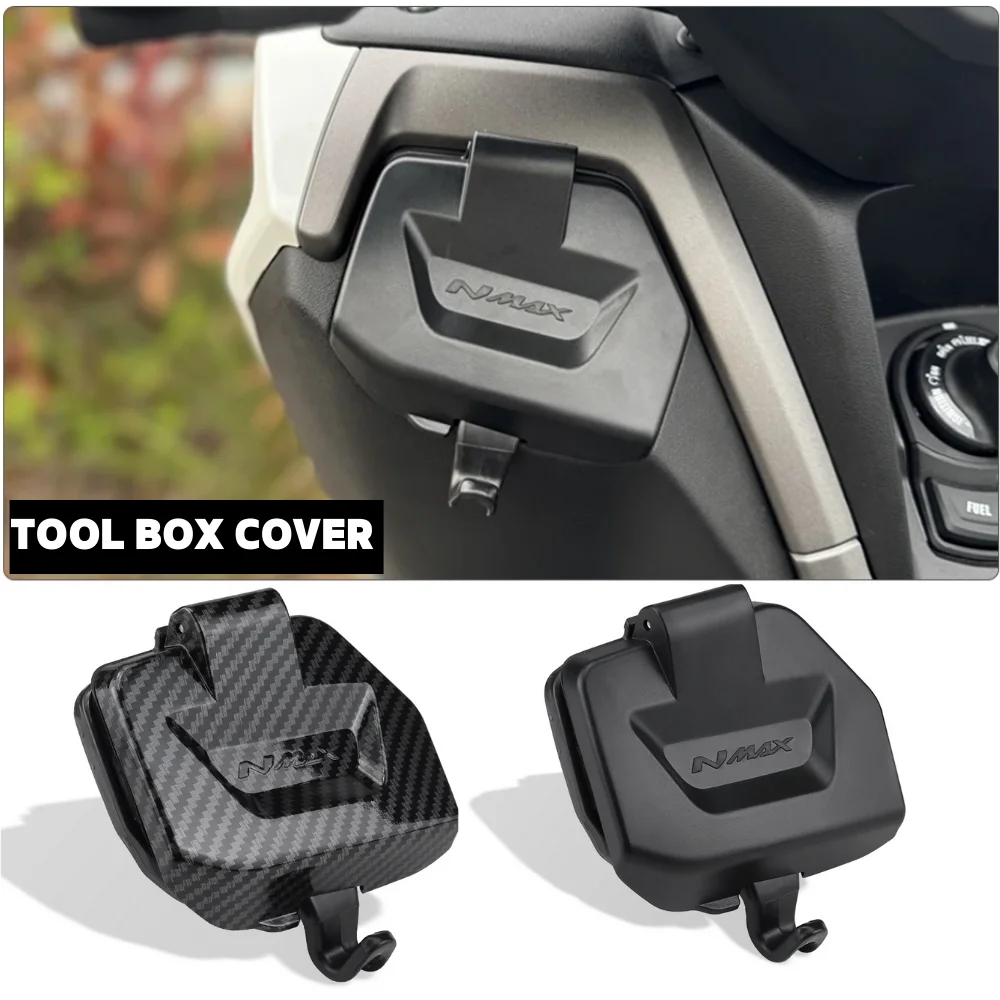 

Tool Box Storage Cover For Yamaha NMAX125 NMAX155 NMAX 155 125 2025 2026 Side Storage Box Waterproof Cover With Hook Accessorie