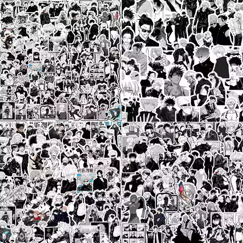 50/60/100 Pcs Anime Jujutsu Kaisen Sticker Gojo Satoru Geto Suguru Itadori Yuji Diary Phone Shell Computer Waterproof Sticker