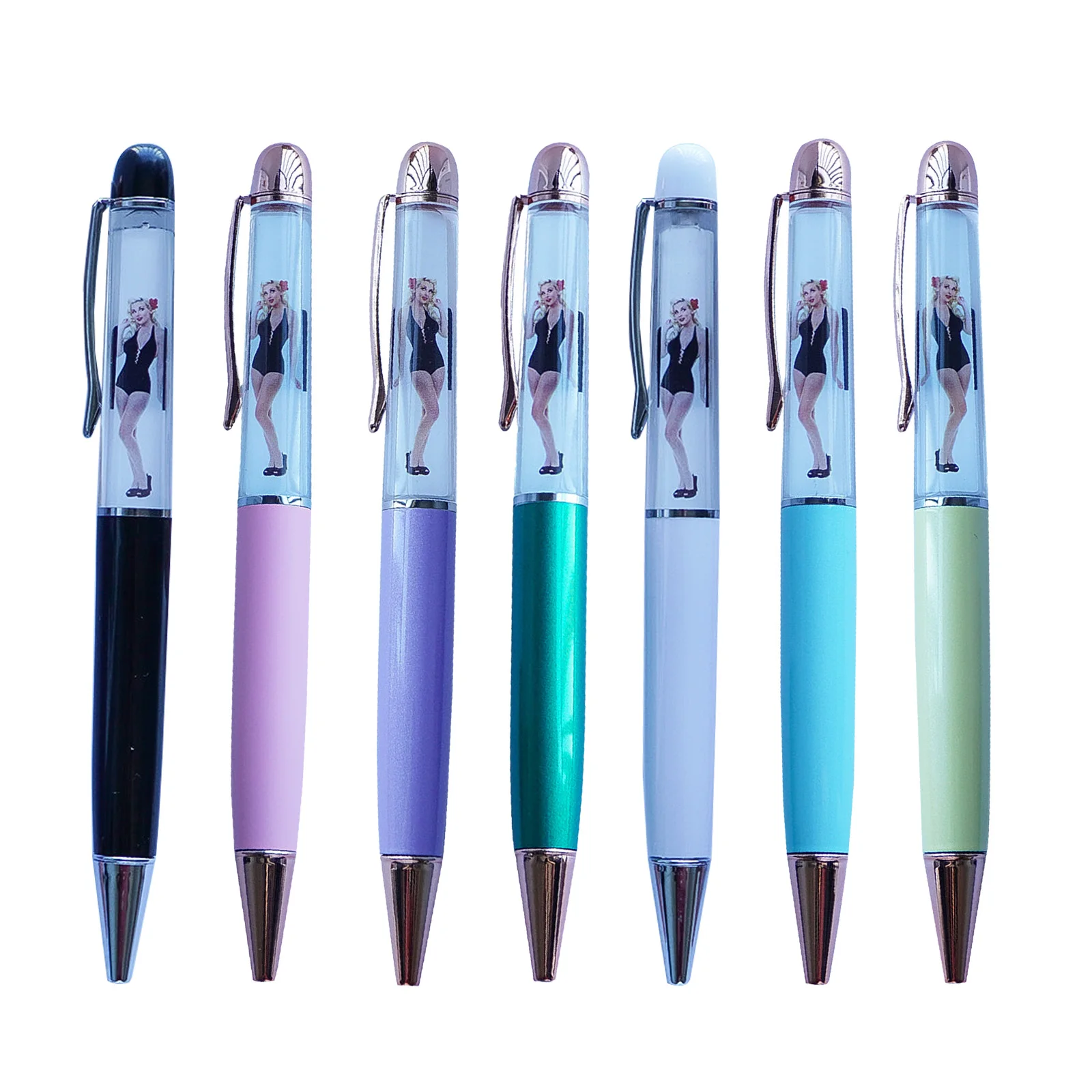 

Naked Lady Girl Fancy Writing Journaling Office Pen Gad Gifts Floating Floater Tip And Strip Kawaii Ballpoint Nude Pens