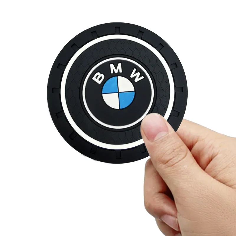 Car Goods Car Anti Slip Coaster Anti-noise Water Cup Pad Cushion For BMW M E34 E36 E60 E90 E46 E39 E70 F10 F20 F30 X5 X6 X1 M3