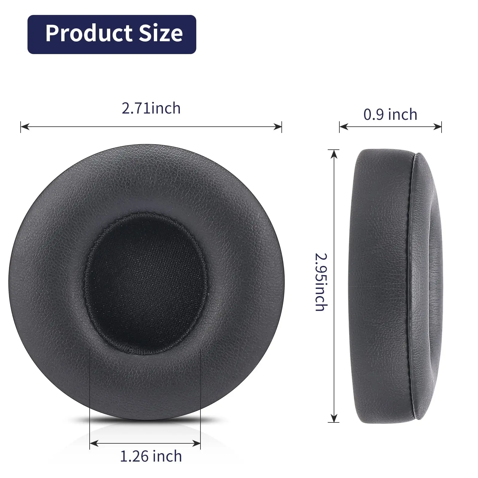 Solo Wireless 2/3 Replacement Ear Pads,earpads for Beats Solo 2/3 Wireless Headphone , with Memory Noise Isolation Foam