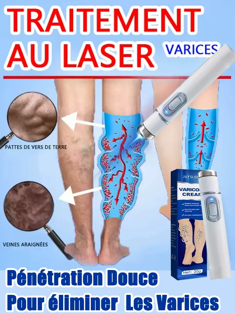 

Upgrade varicose veins laser pen, medical grade 980nm infrared therapy device, spider vein and leg blood Painless treatment with