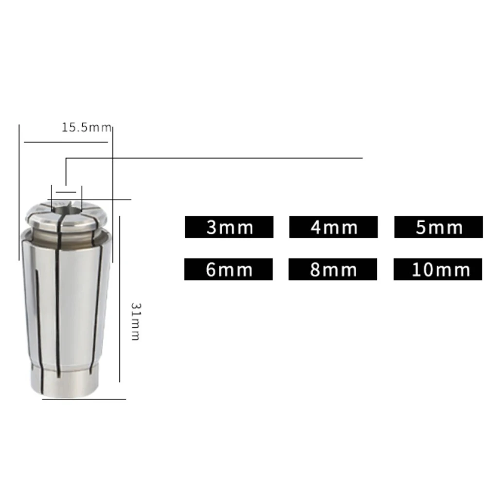 Cone Collet Chuck Holder Fixed Support 10 Lathe Milling Machine