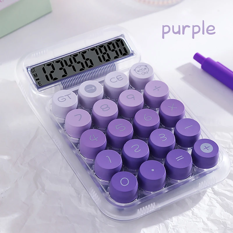 Calculator Office Commercial Transparent Dopamine Gradient Color Computer Cute High Appearance Level Calculator