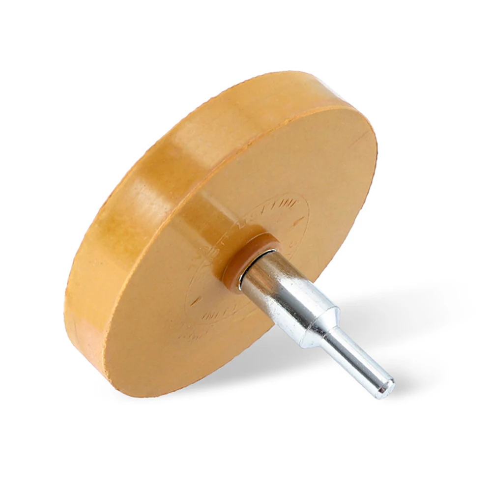 

1pc 88mm Sticker Removal Rubber Wheel Pneumatic Car Decals Remover Wheel With Drill Adapter For Household Drills