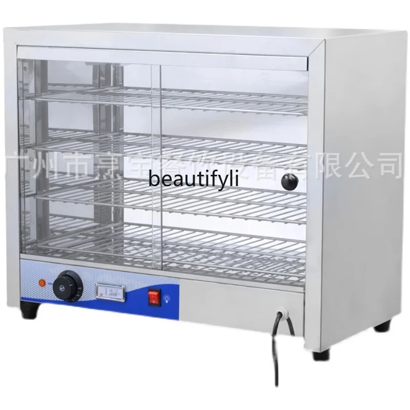 Insulated Display Cabinet Fried Chicken Heated Display Cabinet Commercial Showcase Incubator Egg Tart Cabinet