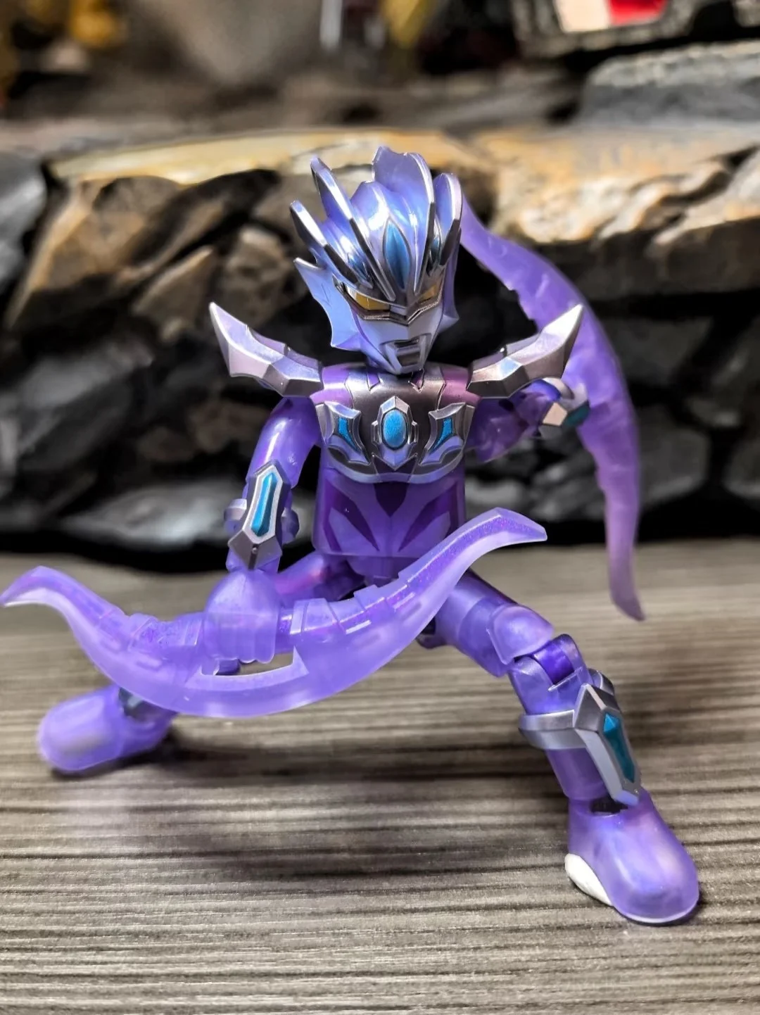 Blokees Ultraman اللبنات الذكرى السنوية خاصة الطبعة المنقولة أرقام سطح المكتب زخرفة تجميع لعبة هدية مربع