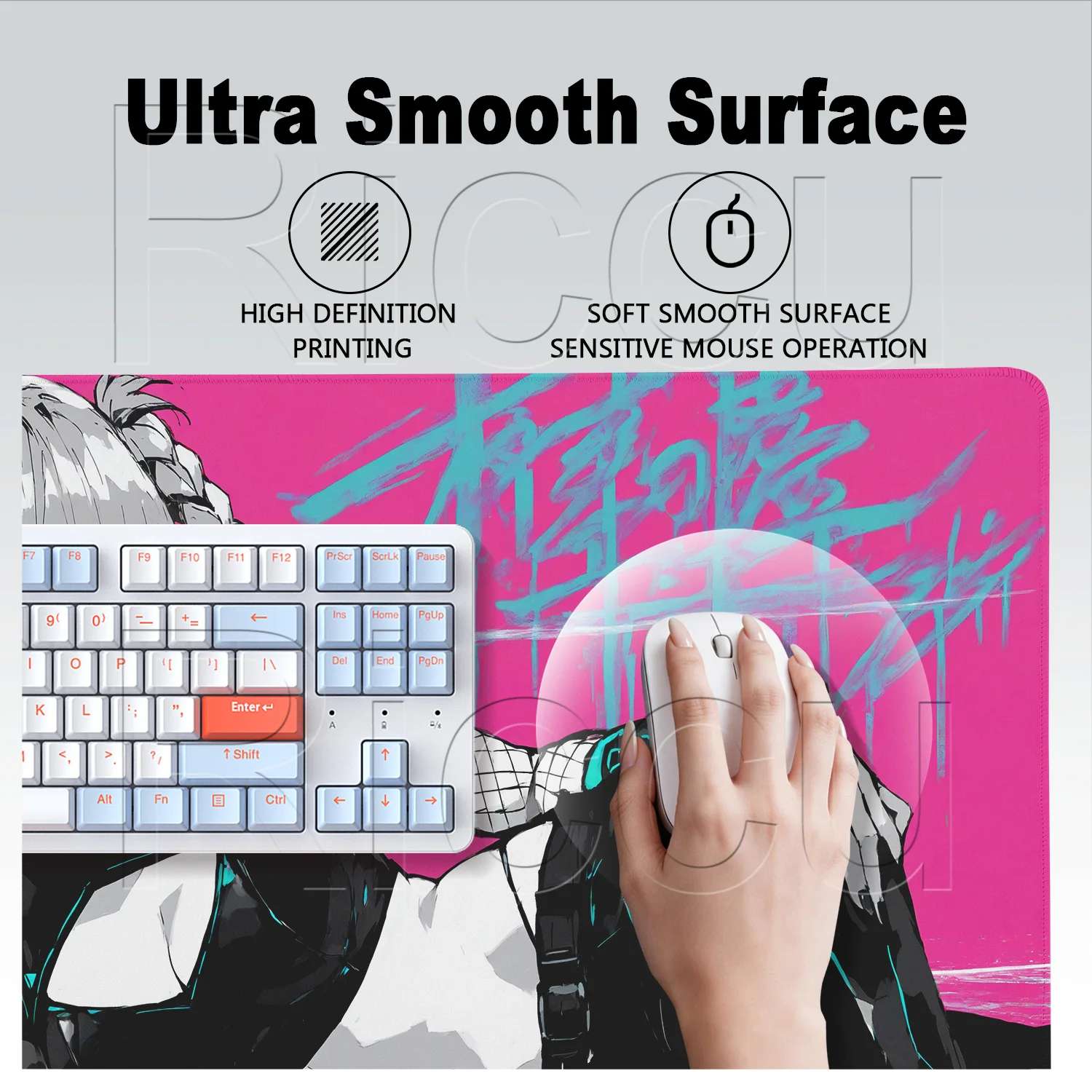 XXL Manga Laptop Keyboard Mat - Laptop Accessories Productivity recension och pris