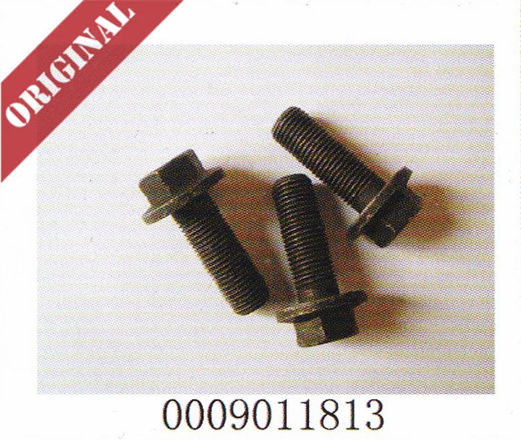 Linde forklift part 0009011813 bolt hexagon head screw M14x1,5x40-10.9-DAC+  DIN 6921 used on 351 diesel truck H25 H30