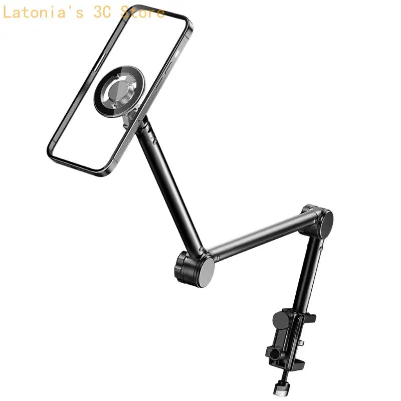 360 Grad drehbarer Telefonständer, flexibler Schwanenhals, starker Aluminium-Telefonständer, einfache Installation für Tablets – Detail 7