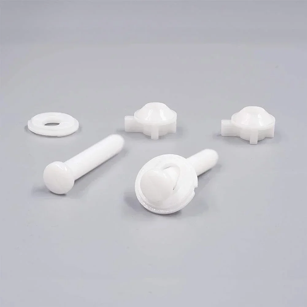 Brand New Toilet Seat Bolts Washers Easy Installation Nuts Plastic Screw Strengthen Toilet Seat Repair Screws Kits