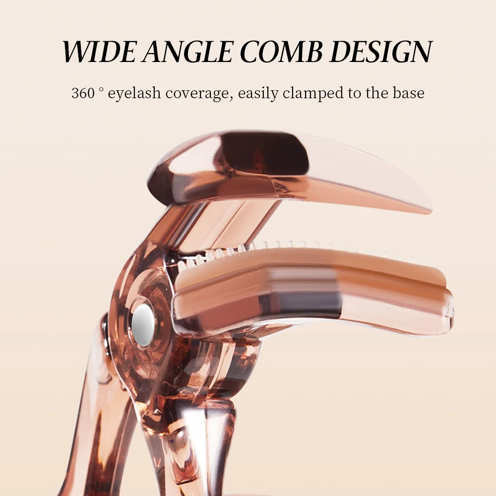 GECOMO Portable Eyelash Curler Long-lasting Shaping Wide-angle Eyelash Curler