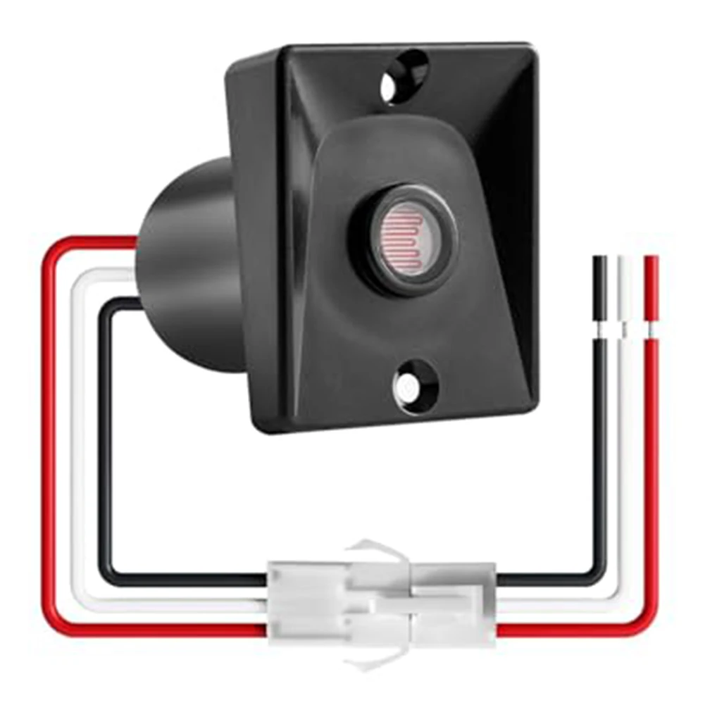 Automatic Outdoor Light Switch with Photocell Sensor for Pole Mounted Fixtures Supports 300W Incandescent 60W LED Load