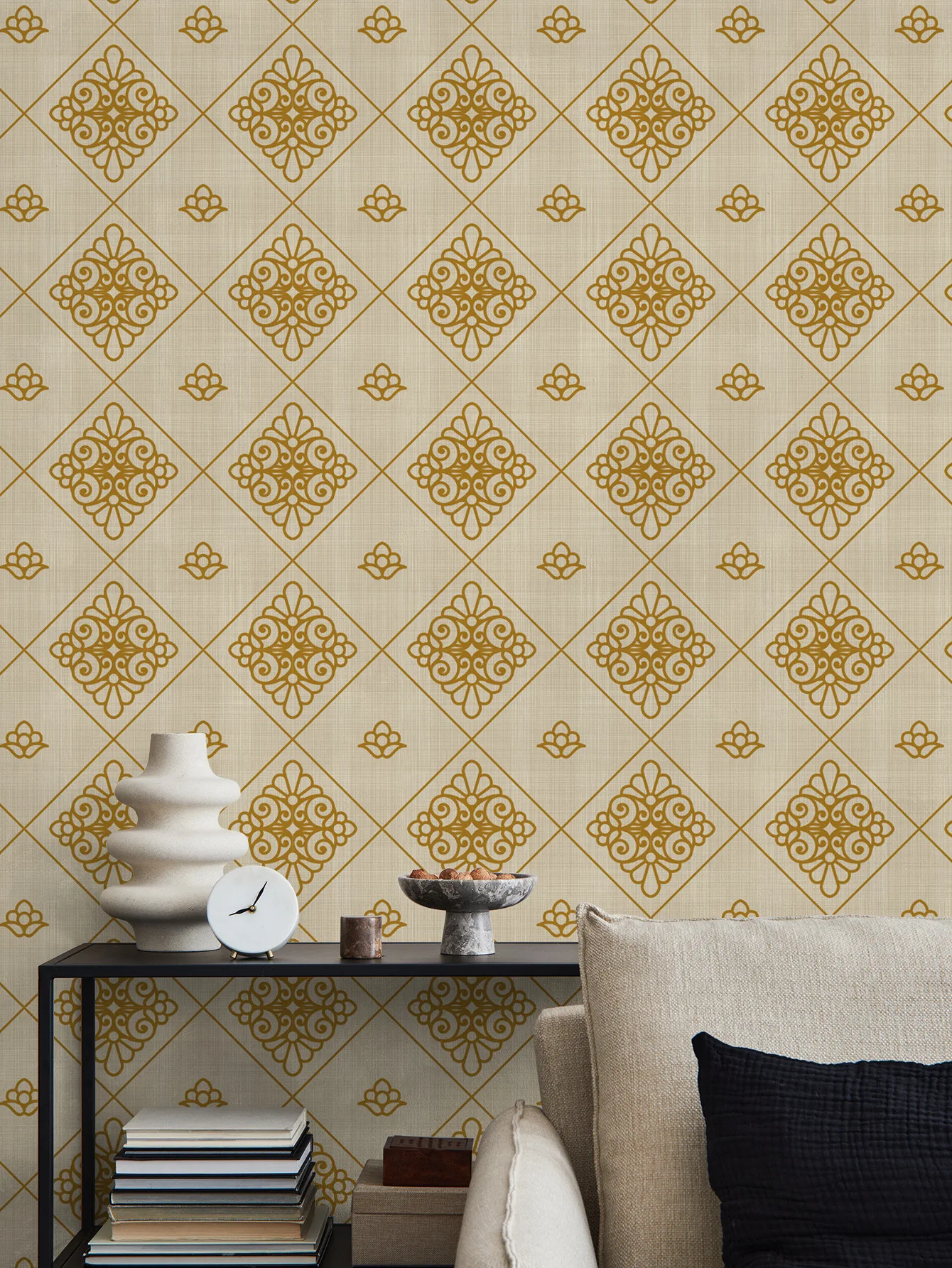 

Retro Checkered Peel and Stick Wallpaper Khaki Plaid British Geometric Wall Paper for Bathroom Kitchen Cabinet Contact Paper