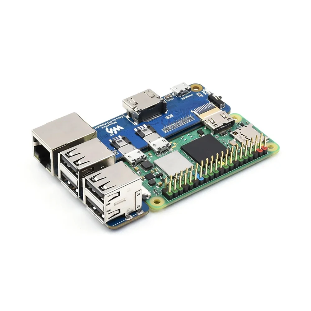 Roarkit Raspberry Pi Zero 2W To 3B Adapter, Alternative Solution for Raspberry Pi 3 Model B/B+ Onboard 4-ch USB Ports