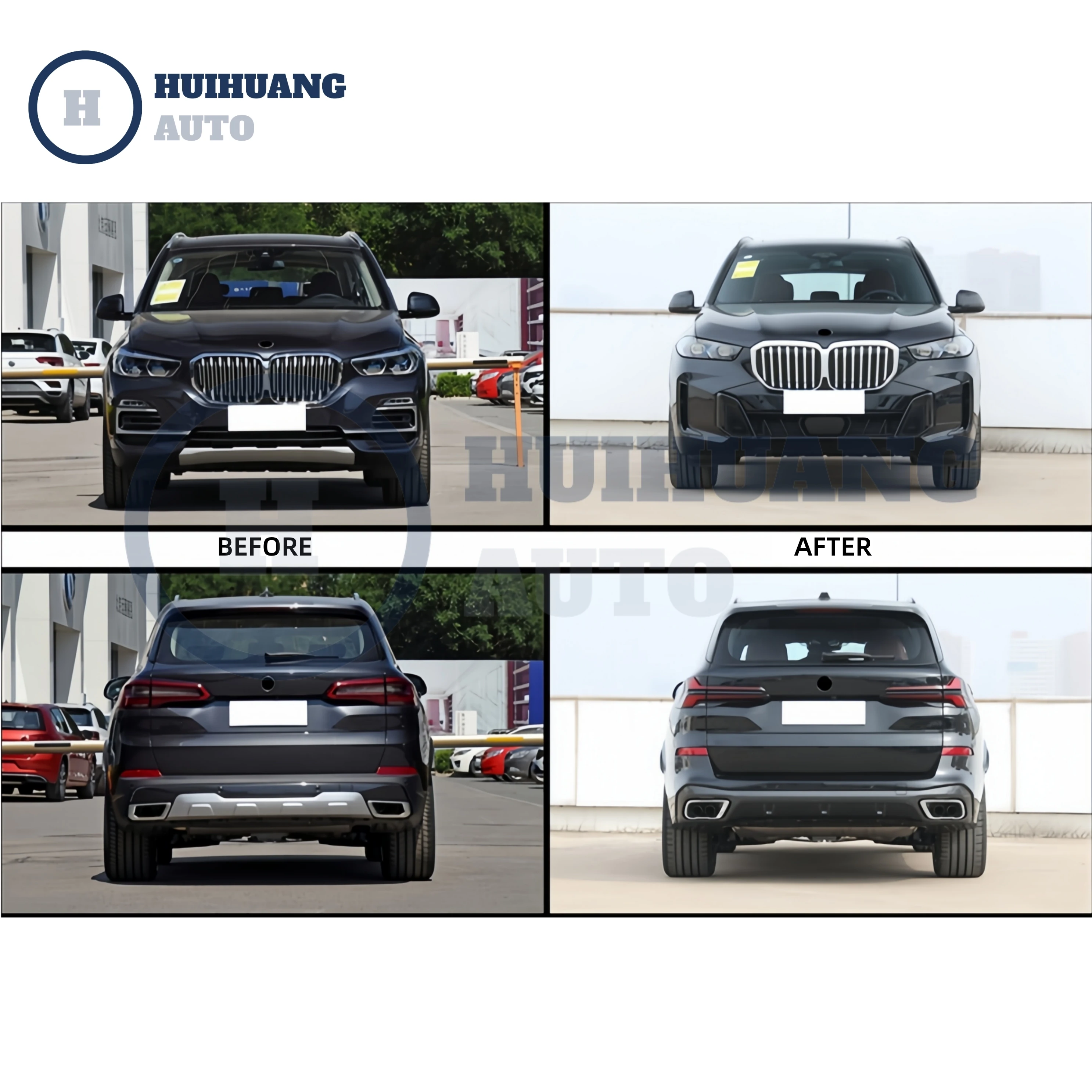 PP Plastic X5 G05 Upgrade to 2022 G05 LCI M-TECH Design Bodykit Car Bumpers Auto Parts Side Skirt for  X5 G05 2022 Body Kit
