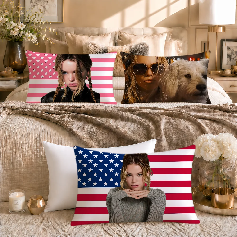 Actor M-Milly Alcock Cushion Cover Soft Rectangle Pillowcover Home Sofa Living Room Decor Dorm Bedside Hogar Pillowcase Gift