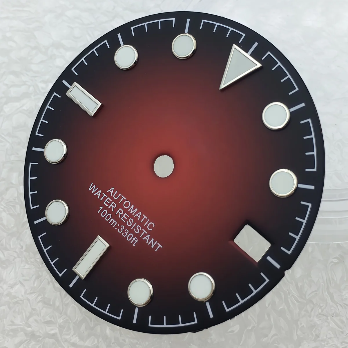 NH35 29mm retro gradient red/green/blue/white dial is suitable for DIY refitting accessories of NH35A NH36 movement.