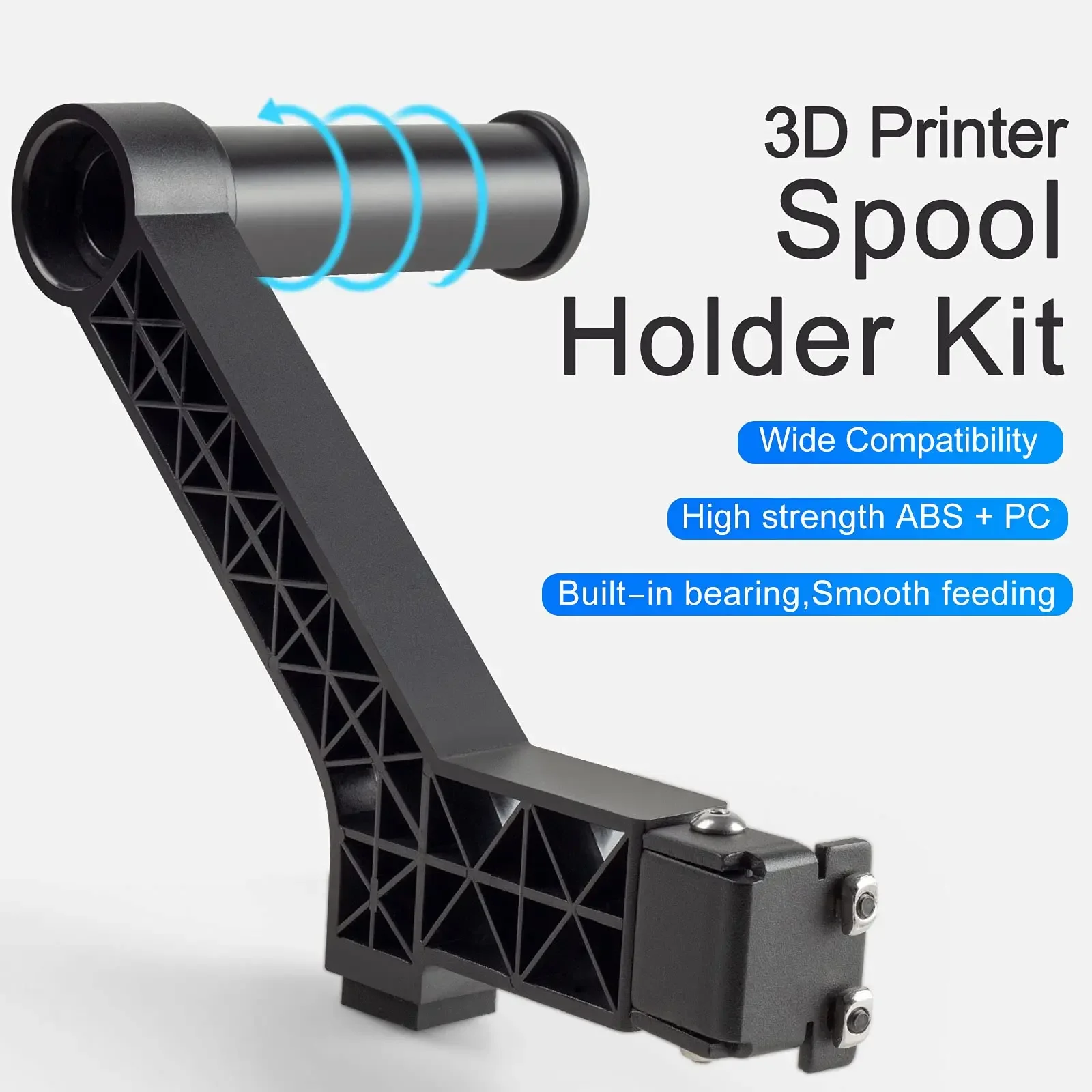 Rotatable Creality Upgrade Filament Spool Holder Kit with Built-in Bearing Bracket for Ender 3/ Pro/V2/Ender 5 3D Printers