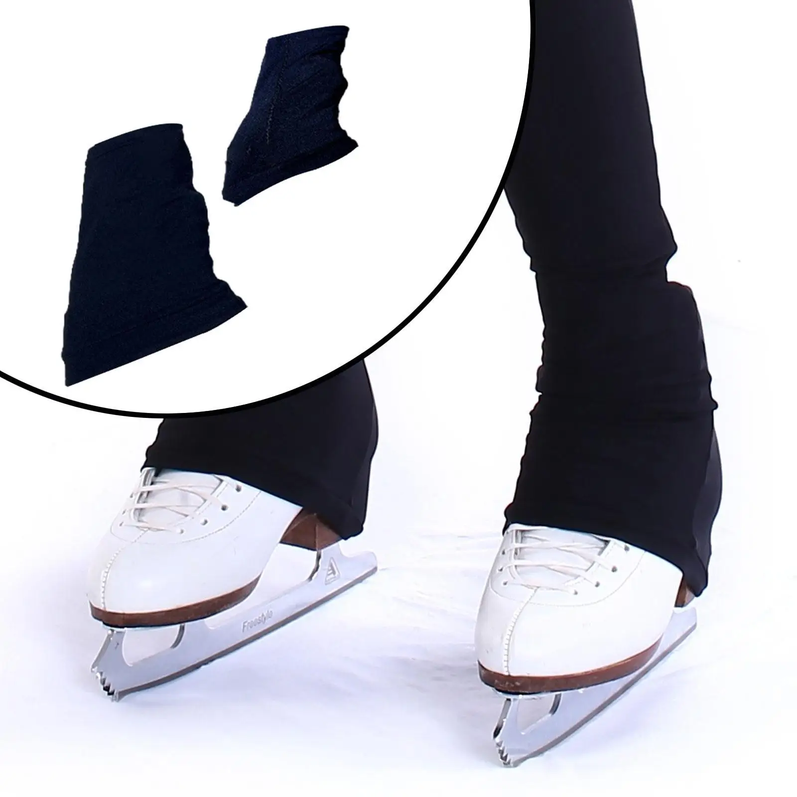 ديكور لتدفئة الساق على الجليد، مرن محمول للتدريب على حفلة التمارين الرياضية، أسود