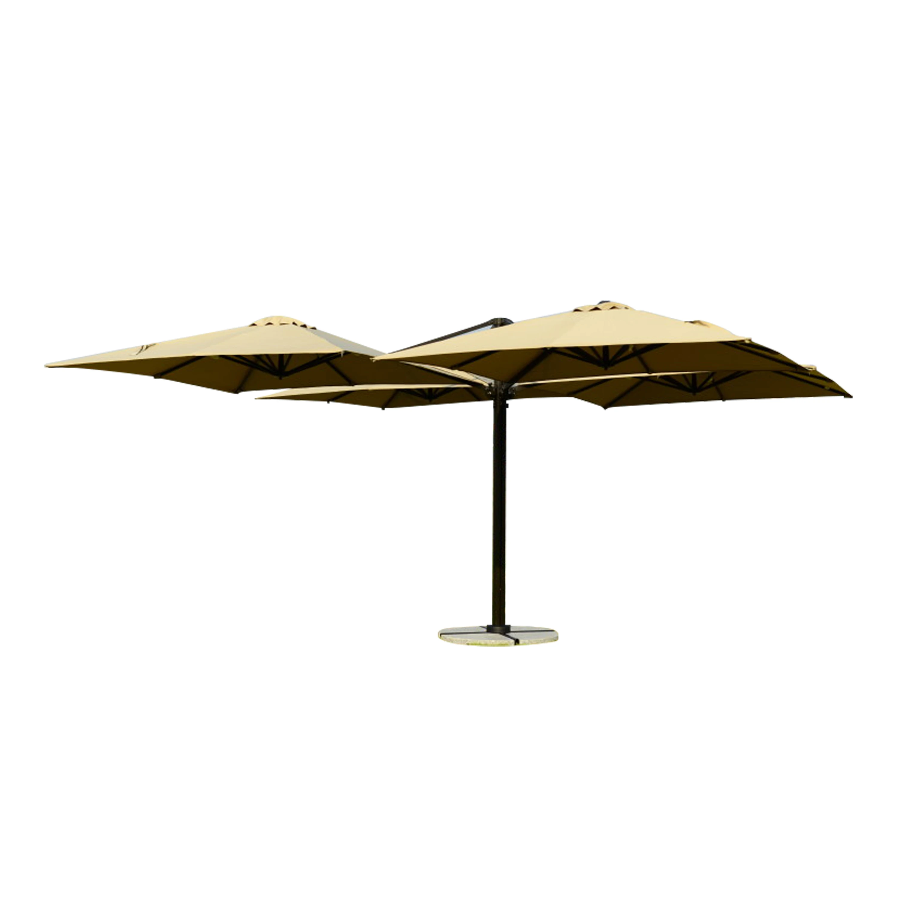 Wholesale Commercial Leisure and Entertainment Club Villa Hotel Resort Villa Courtyard 4-head Roman Umbrella Outdoor Parasol