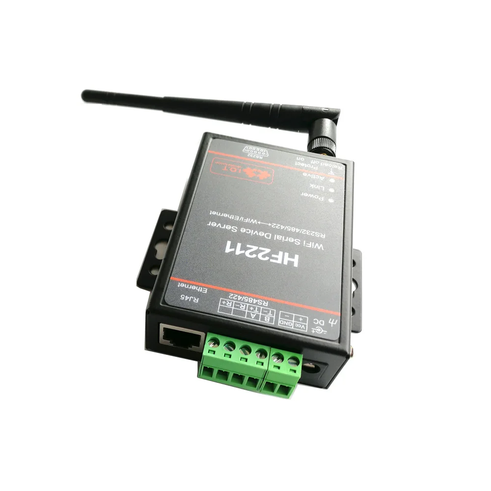 Server dispositivo seriale wi-fi RS232 RS422 convertitore WiFi da RS485 a Ethernet HF2211 supporto protocollo Modbus TCP
