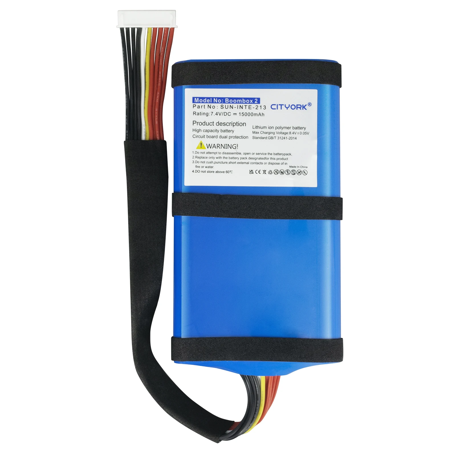 Batería de litio recargable de SUN-INTE-21 de alta capacidad de 15000mAh para baterías de Altavoz Bluetooth inalámbrico JBL BOOMBOX 2