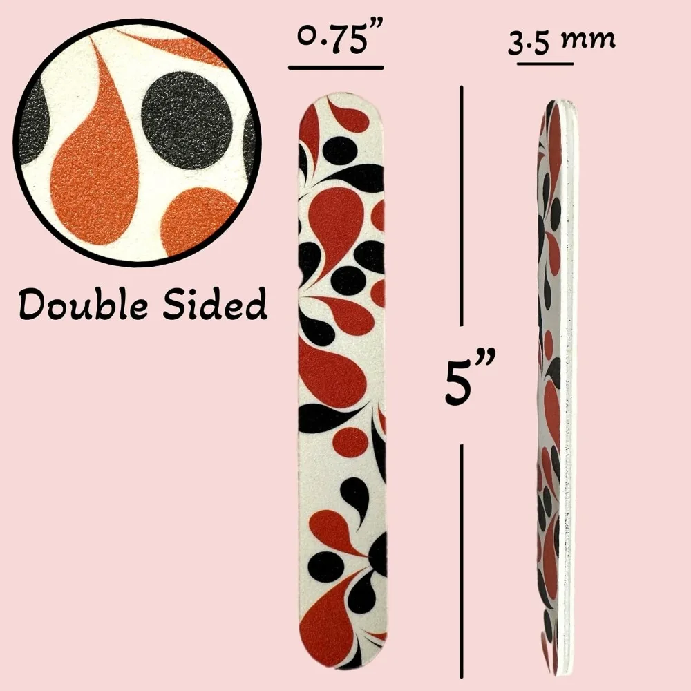 Medium & Fine Grit Nail File for Smoothing and Finishing All Nails - 5