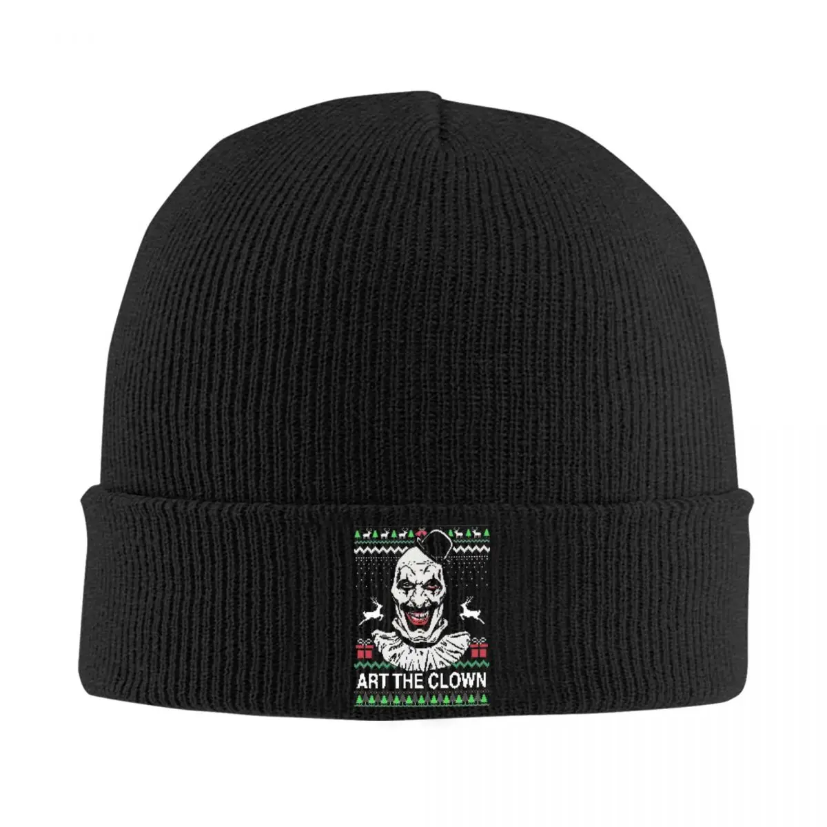 Terrifier 3 Beanie Hats Art The Clown Ugly Christmas Cool Caps Unisex Adult Gym Skullies Beanies Autumn Elastic Beanie Hat